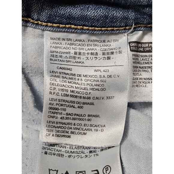 Levi's Mid Rise Skinny Women's Size 12 Denim Jeans Medium Wash - Picture 7 of 10